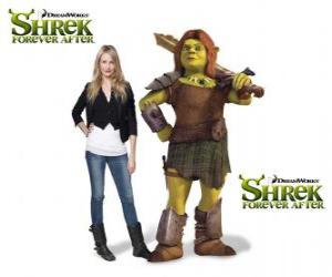 yapboz Cameron Diaz son filmi Shrek Forever Sonrası Fiona, savaşçı, son filmi Shrek Forever Sonrası
